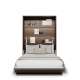 Skapseng Bed Concept 140x200 - vertikal - mørk eik