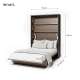 Skapseng Bed Concept 140x200 - vertikal - mørk eik