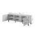 Tv-benk ABETO 150x52 cm - svart matt - svart høyglans fronter