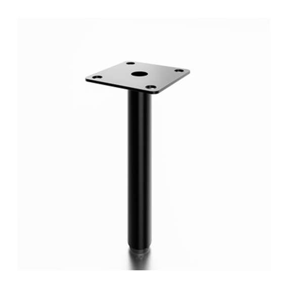 Tv-benk ABETO 150x52 cm - hvit matt - hvit høyglans fronter - metall bein