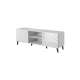 Tv-benk ABETO 150x52 cm - hvit matt - hvit høyglans fronter