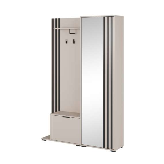 Entrégarderobe Nelly 131x192 cm -  Speil - Spiler