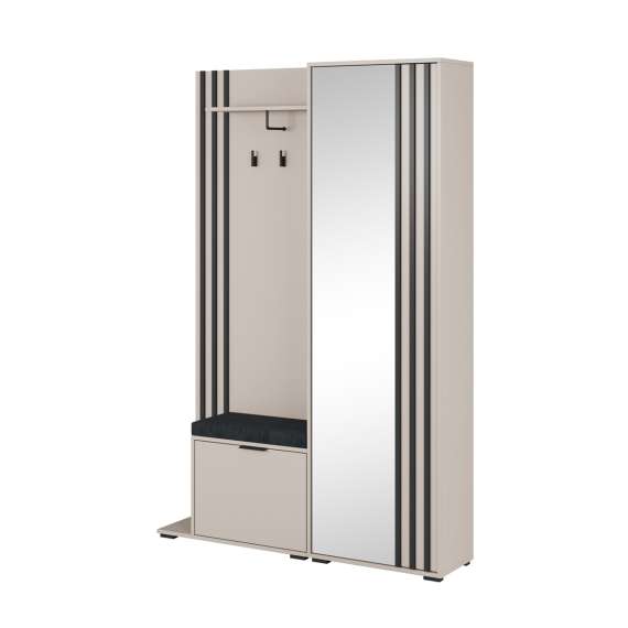 Entrégarderobe Nelly 131x192 cm -  Speil - Spiler