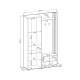 Entrégarderobe Nelly 131x192 cm -  Speil - Spiler