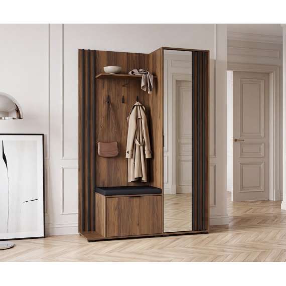 Entrégarderobe Nelly 131x192 cm -  Speil - Spiler
