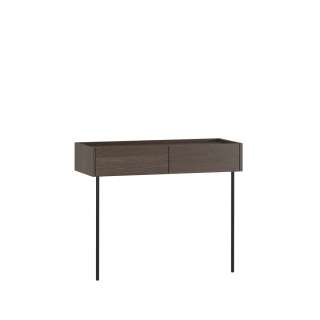 Konsollbord Dunari 100x40 - brun eik - 2 skuffer - veggmontert