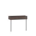 Konsollbord Dunari 100x40 - brun eik - 2 skuffer - veggmontert