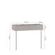 Konsollbord Dunari 100x40 - brun eik - 2 skuffer - veggmontert