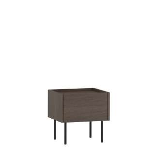 Nattbord Dunari 45x45 - brun eik - oppbevaringsskuff