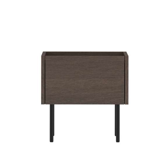Nattbord Dunari 45x45 - brun eik - oppbevaringsskuff