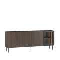 Skjenk Dunari 220x87 - brun eik - med belysning