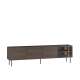 Tv-benk Dunari 220x60 - brun eik - med belysning