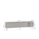 Tv-benk Dunari 220x60 - brun eik - med belysning
