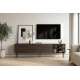 Tv-benk Dunari 220x60 - brun eik - med belysning