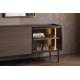 Tv-benk Dunari 220x60 - brun eik - med belysning