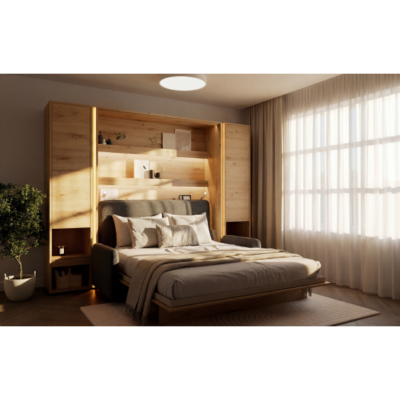Skapseng Bed Concept 140 x 200 - vertikal - eik