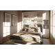 Skapseng Bed Concept 140 x 200 - vertikal - hvit matt