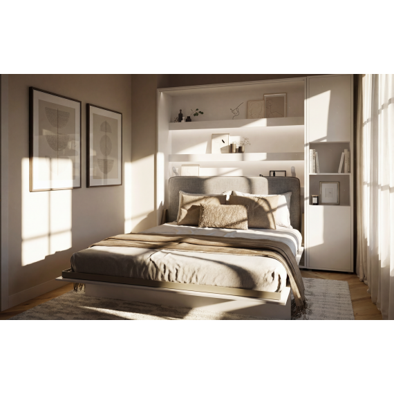 Skapseng Bed Concept 140 x 200 - vertikal - hvit matt