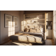 Skapseng Bed Concept 140 x 200 - vertikal - hvit matt