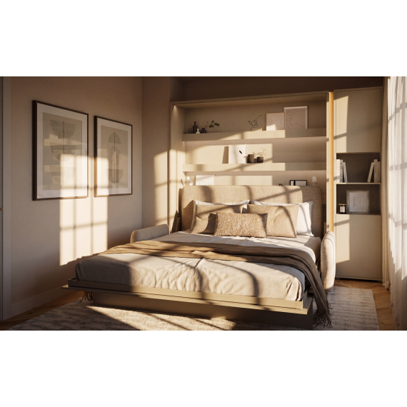 Skapseng Bed Concept 140 x 200 - vertikal - hvit matt