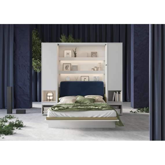 Skapseng Bed Concept 140 x 200 - vertikal - hvit matt