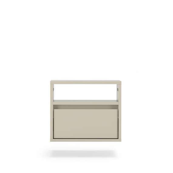 Vegghengt nattbord Zolia - 40x34 cm - cashmere - 1 skuff