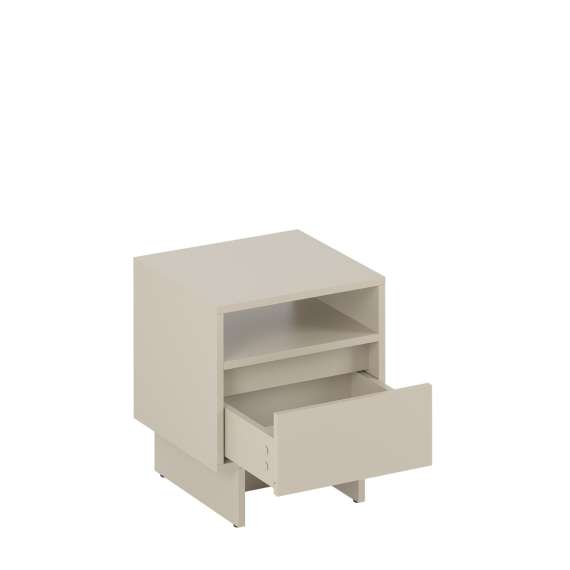 Nattbord Zolia - 40x46 cm - cashmere - 1 skuff