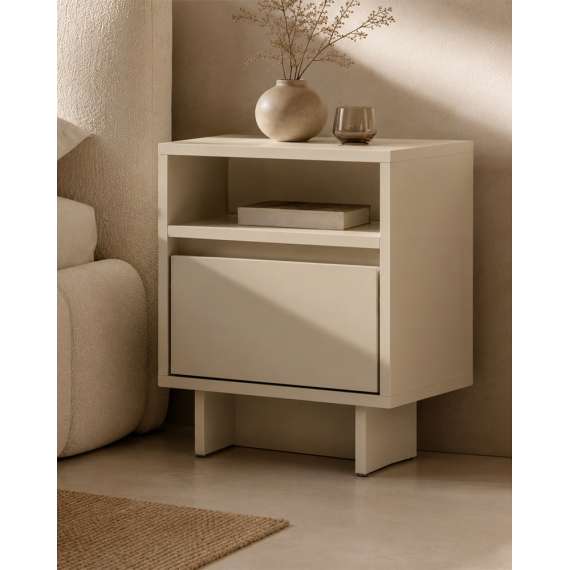 Nattbord Zolia - 40x46 cm - cashmere - 1 skuff