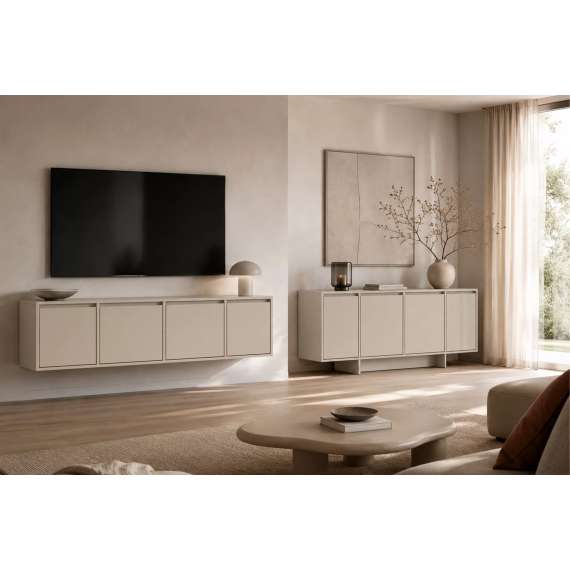 Nattbord Zolia - 40x46 cm - cashmere - 1 skuff