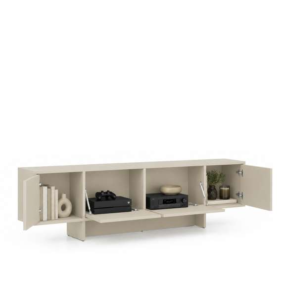 Tv-benk Zolia 180x47 cm - cashmere - 4 dører