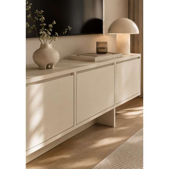 Tv-benk Zolia 180x47 cm - cashmere - 4 dører