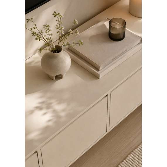Tv-benk Zolia 180x47 cm - cashmere - 4 dører