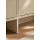 Tv-benk Zolia 180x47 cm - cashmere - 4 dører