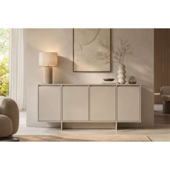 Skjenk Zolia 180x77 cm - cashmere - 4 dører
