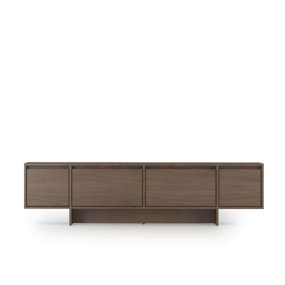 Tv-benk Zolia 180x47 cm - valnøtt - 4 dører