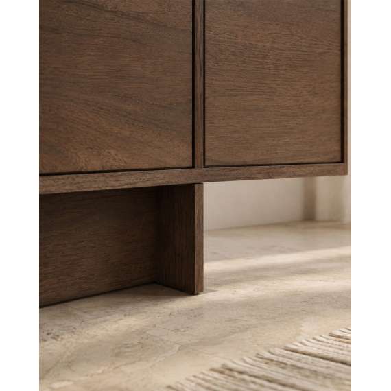 Tv-benk Zolia 180x47 cm - valnøtt - 4 dører