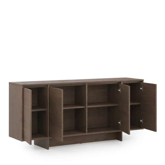 Skjenk Zolia 180x77 cm - valnøtt - 4 dører