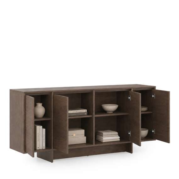 Skjenk Zolia 180x77 cm - valnøtt - 4 dører