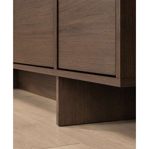 Skjenk Zolia 180x77 cm - valnøtt - 4 dører
