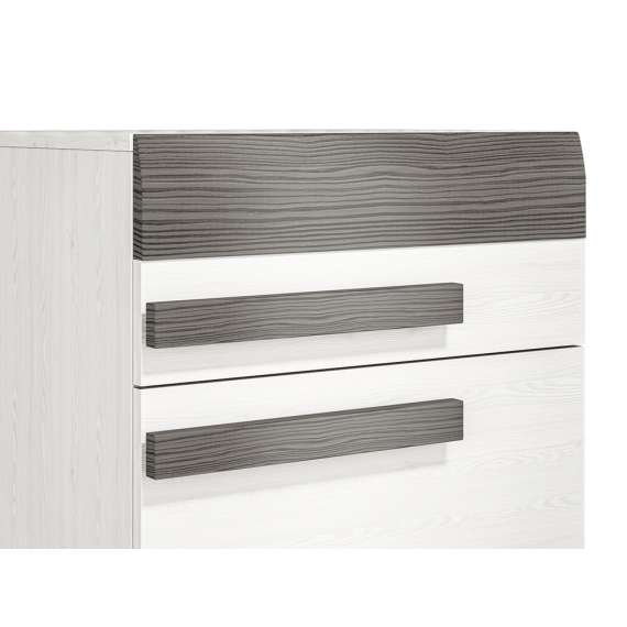 Skoskap Blanco 55x96 cm - snøfuru - grå furu