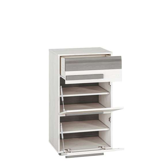 Skoskap Blanco 55x96 cm - snøfuru - grå furu