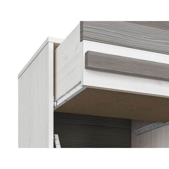 Skoskap Blanco 55x96 cm - snøfuru - grå furu