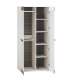 Garderobe Blanco 92x202 cm - snøfuru - grå furu - 2 dører