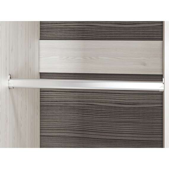 Garderobe Blanco 92x202 cm - snøfuru - grå furu - 2 dører