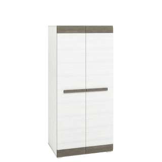 Garderobe Blanco 92x202 cm - snøfuru - grå furu - 2 dører