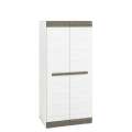 Garderobe Blanco 92x202 cm - snøfuru - grå furu - 2 dører