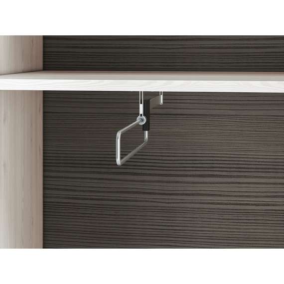 Garderobe Blanco 55x202 cm - snøfuru - grå furu - 1 dør