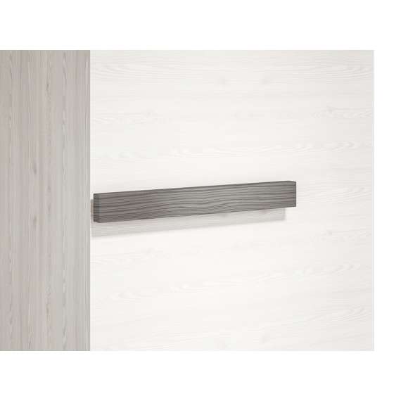 Garderobe Blanco 55x202 cm - snøfuru - grå furu - 1 dør