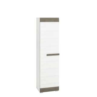 Skap Blanco 55x202 cm - snøfuru - grå furu - 1 dør
