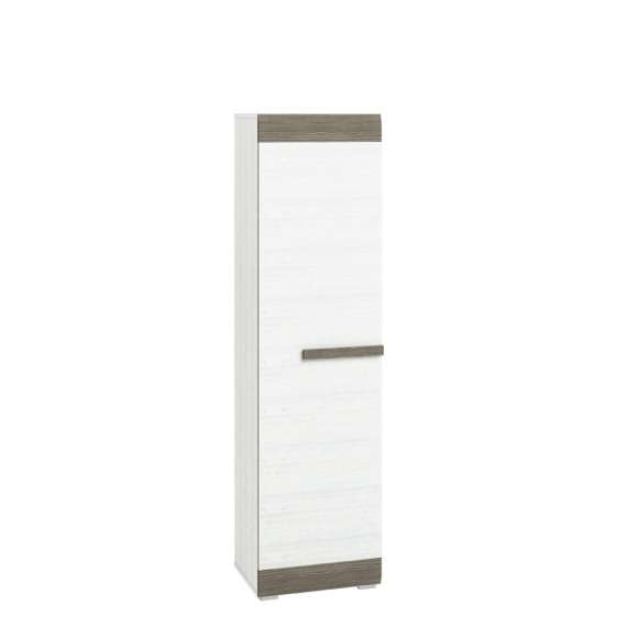 Skap Blanco 55x202 cm - snøfuru - grå furu - 1 dør